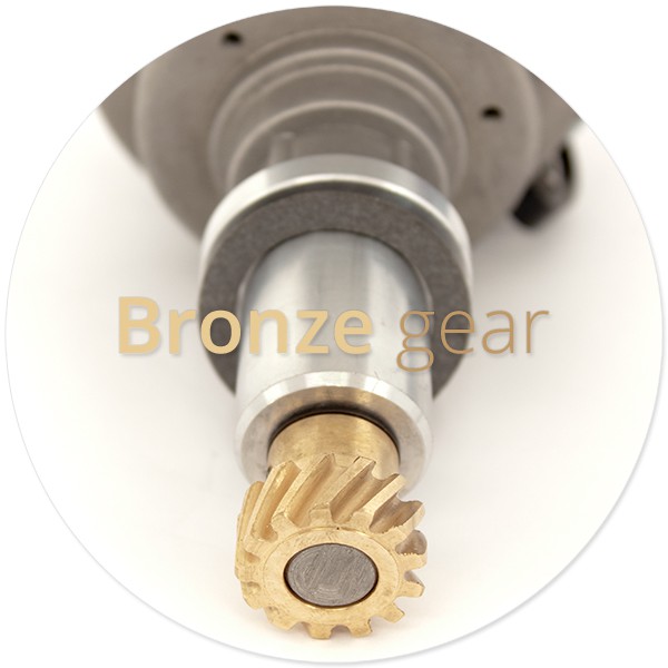 Bronze distributor gear fitted to the Type X HPI distributor